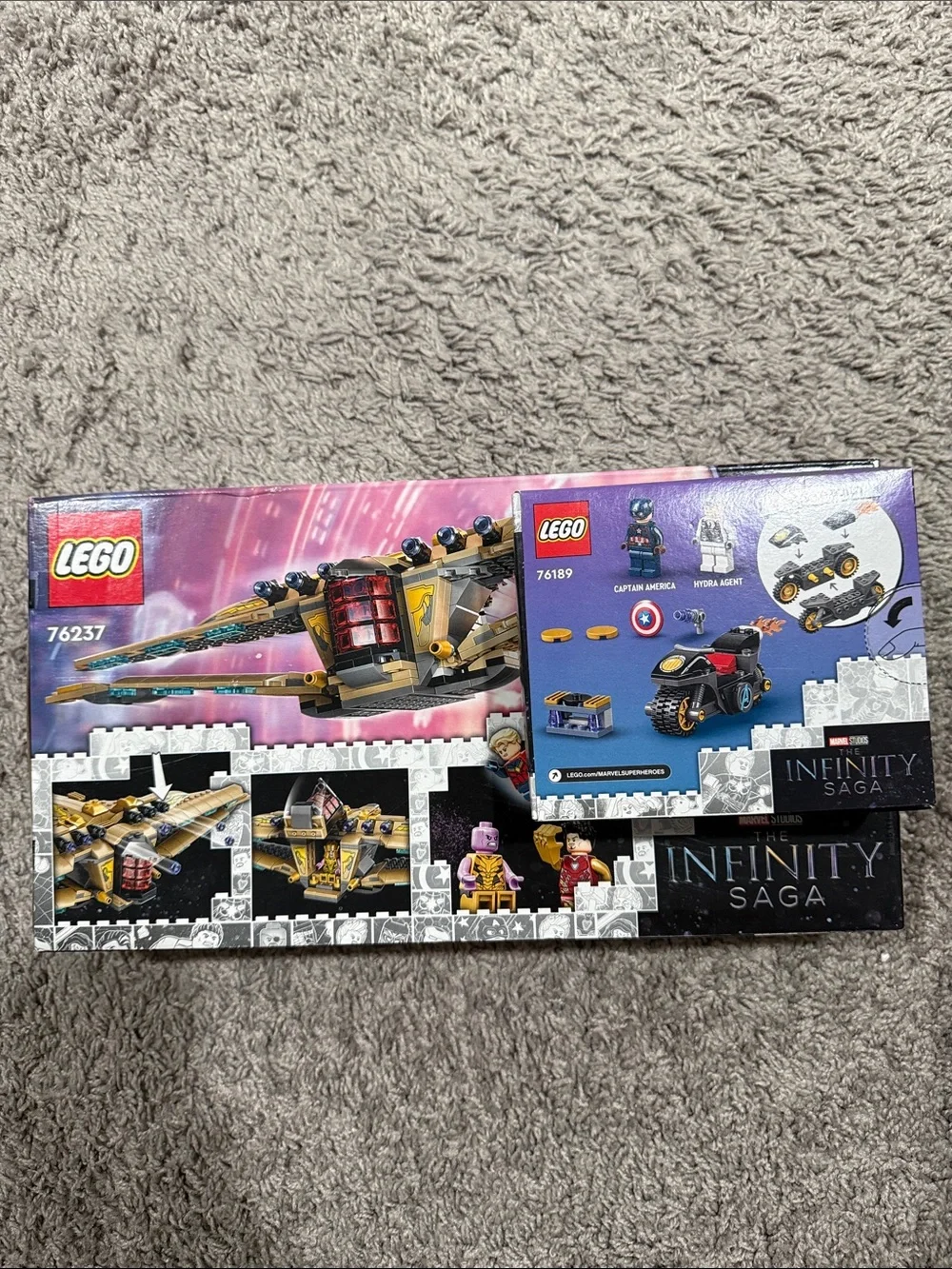 LEGO Gold Quinjet Marvel Infinity Saga Set with Gold and Black Details